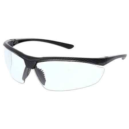 Mcr Safety VL2, Safety Glasses, Half Frame, 1 PR VL220PCPF